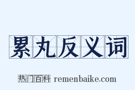 累丸反义词是什么意思的图片